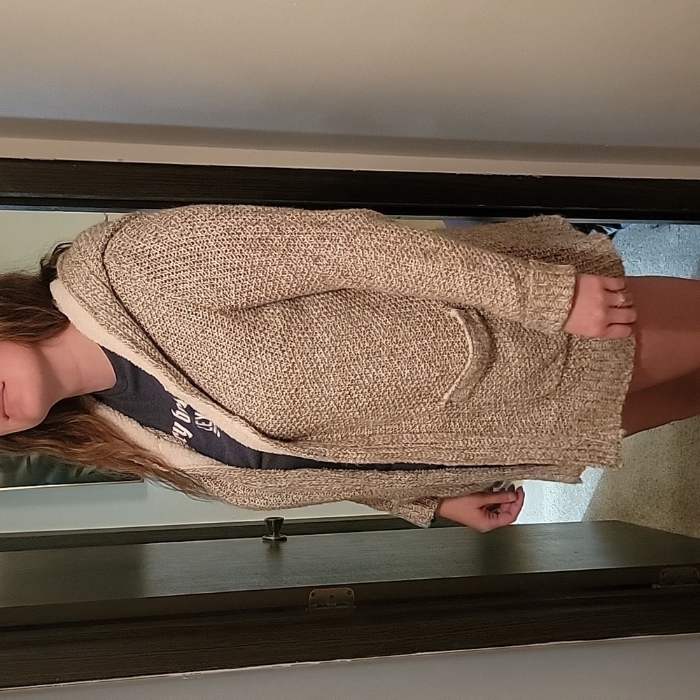 Like New, Knitted Fleece Cardigan